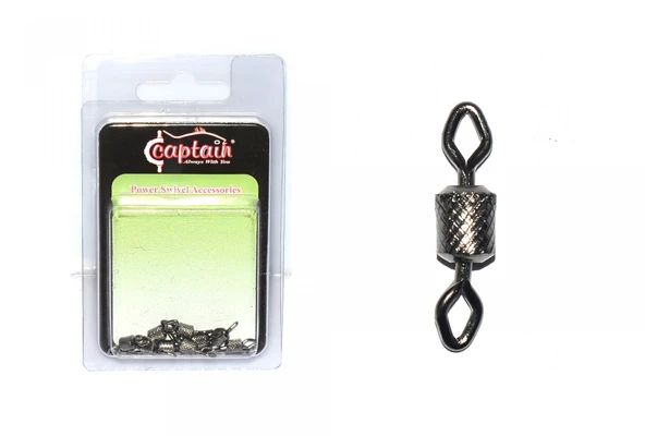 Captain 5005 Elmas Gözlü Fırdöndü 10lu Paket Black Nikel  2