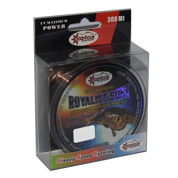 Captain Royalist Soft 300mt Monofilament Misina Kahve Rengi  0.30 mm