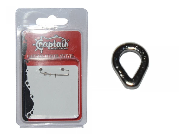 Captain 5144 Assist Halkası D-Halka 10lu Paket İnox Naturel  0.10 mm