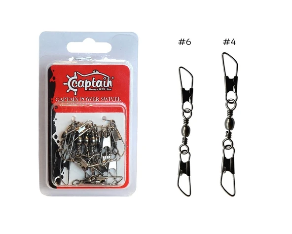 Captain 5030 Çift Yönlü Klips 10lu Paket Black Nikel  4