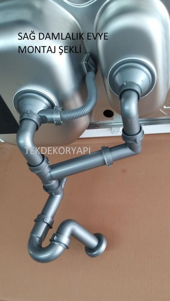 DOMİNOX BLANCO UKİNOX 1,5 GÖZ EVYE SİFON TAKIMI