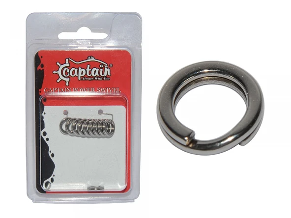 Captain 5142 Kalın Halka Güçlendirilmiş 10lu Paket İnox Naturel  0.10 mm