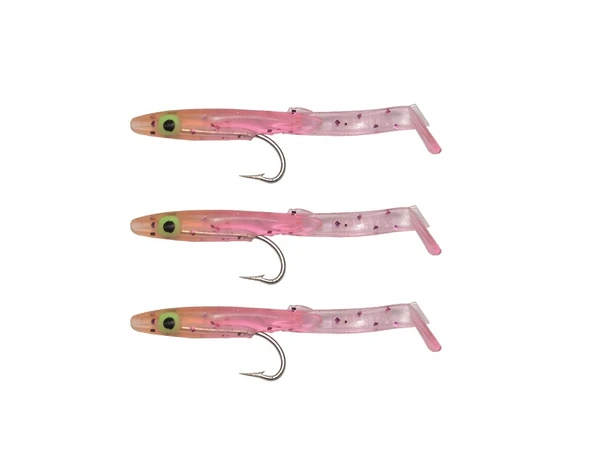 Captain 3526 Eel Fish 5cm Silikon Zargana Suni Yem 3lü Paket  E03 Pink G