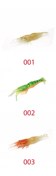 Captain 3057 Silikon Karides 6.5cm Suni Yem 5li Paket  002