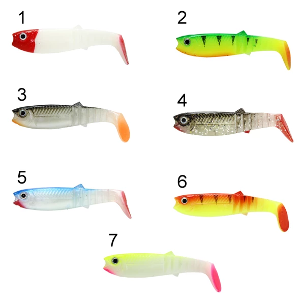 Captain 3569 Style Soft 8cm Levrek Silikonu 5'li Paket Suni Yem  4