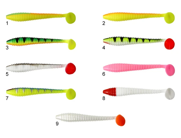 Mutant 3534 Typoon Soft 12cm Levrek Silikonu 5li Paket Suni Yem  07
