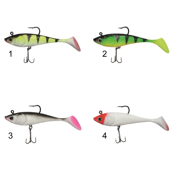 Captain 3544 Crazy Zander Uv Paint 12cm Turna Silikonu Suni Balık  3
