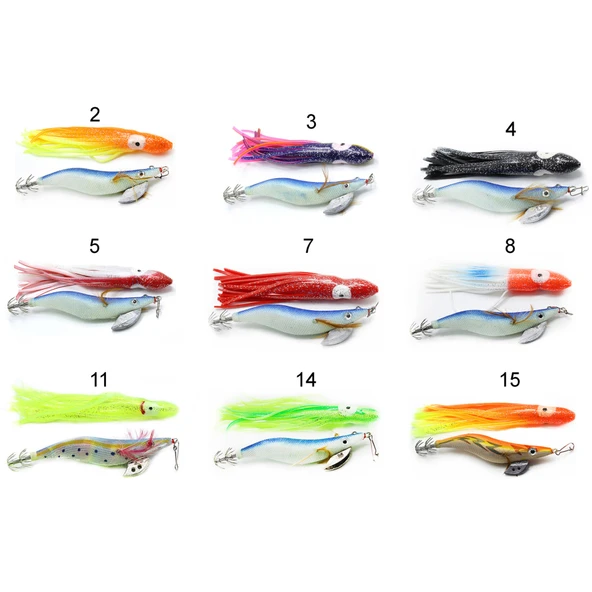 Captain 3581 Kalamar Zokası 11cm Oktopus Squid Size 3.5  07
