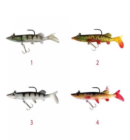 Captain 3546 Steady Pike Soft 10cm Turna Silikonu Suni Balık  2