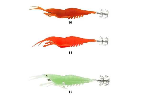 Captain 3026 Kalamar Zokası 10cm Silikon Shrimp Squid  12