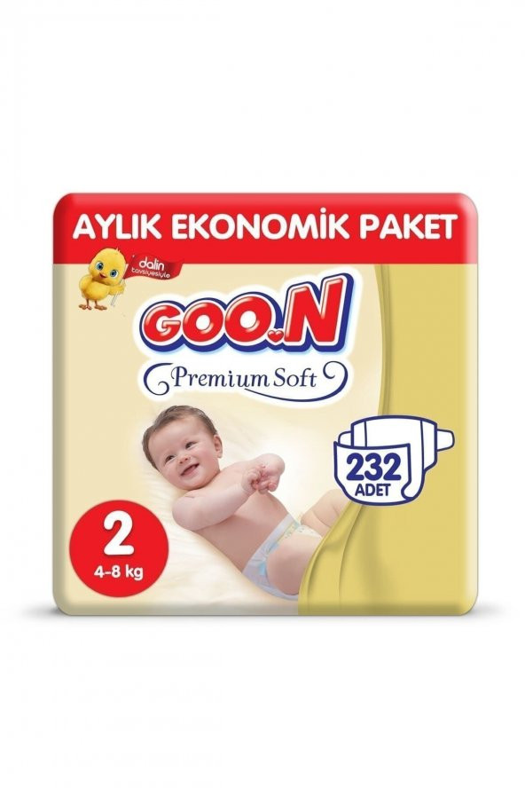 Bebek Bezi Premium Soft 2 Beden 232 Adet