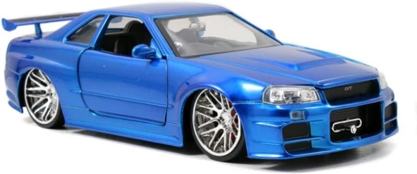 Jada Fast and Furious Brian's Nissan Skyline GT-R (BNR34) 1/24 Model Araba