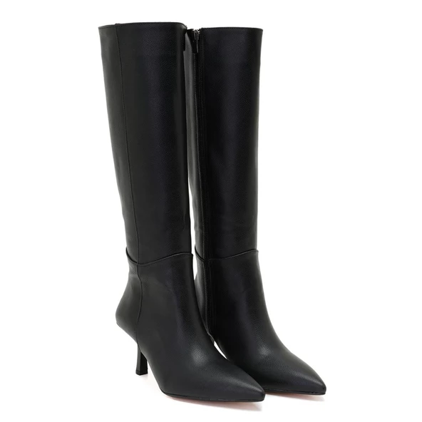 Desa Carmen Siyah Kadın Topuklu Çizme KZC1715
