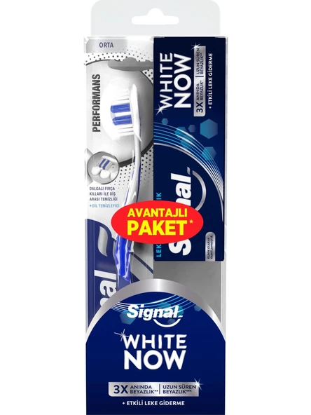 Signal White Now Lekesiz Beyazlık 50 Ml+Diş Fırçası x 2 Set - 2