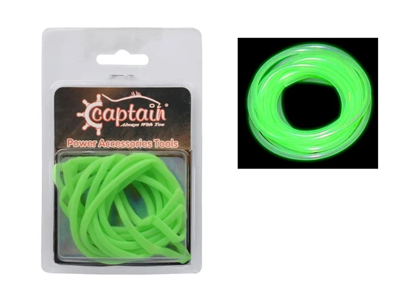 Captain  Silikon Hortum Tube 2mt Glow-Luminous  1.5 mm