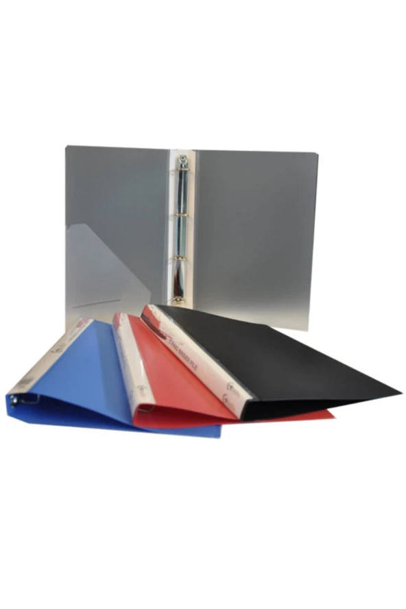 Bafix Halkalı Dosya 4 Halkalı A4 Şeffaf Tekli (1 Adet)