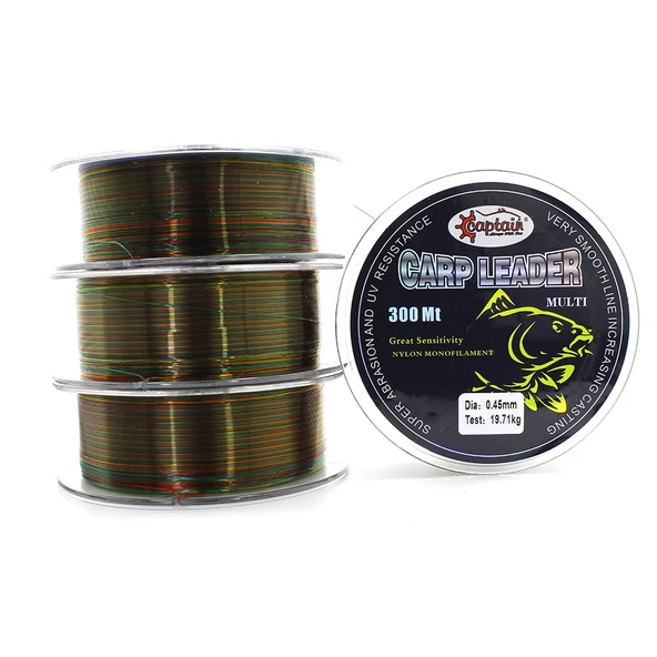 Captain Carp Leader 300mt Monofilament Misina Mullti  0.50 mm