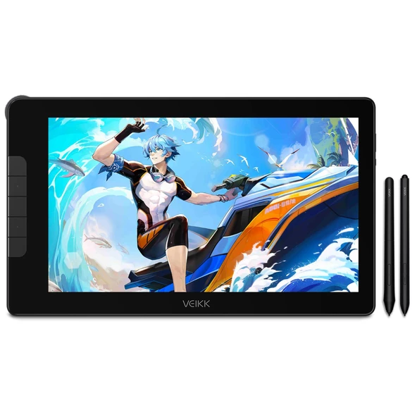 Veikk VK1600 16384 Levels 5080 LPI 15.6" FHD IPS Grafik Tablet + 2 Adet Kalem