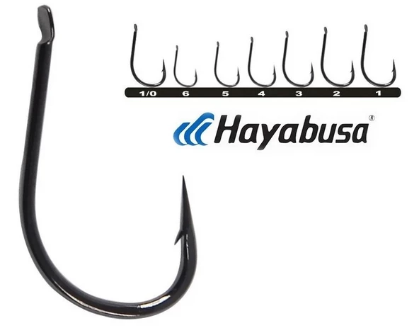 Hayabusa HIZU 150 Kısa Pala Dövme Olta İğnesi 15li Paket Black Nikel  4