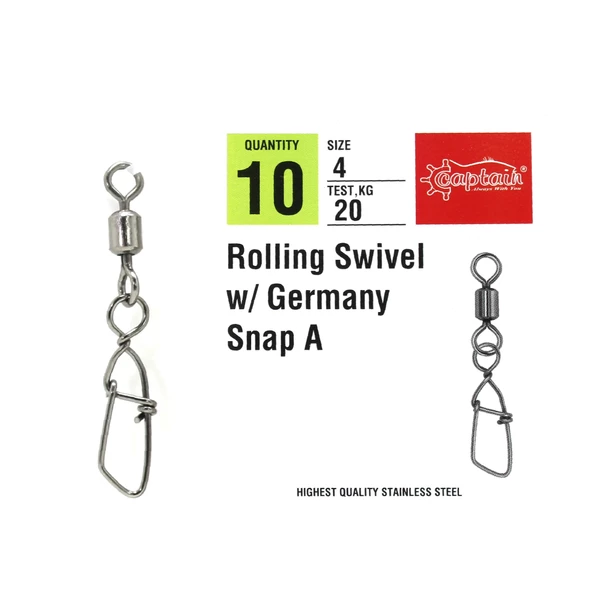 Captain 5036 Germany-A Klips 10lu Paket Black Nikel  2 - 3