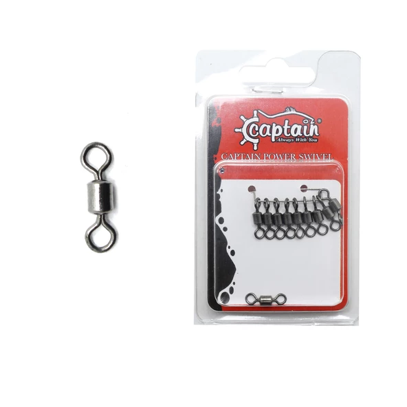 Captain 5009 Fırdöndü Rolling 10lu Paket Black Nickel  1