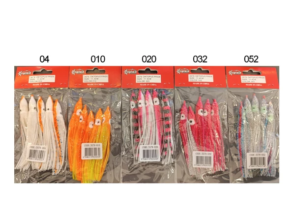 Mutant 3579 Octopus Pride 12cm Ahtapot Sübye 5li Paket Suni Yem  32