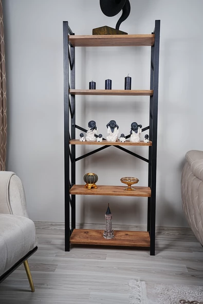 GD Furniture Metal Kasa Kitaplık (Atlantik Çam) - 2