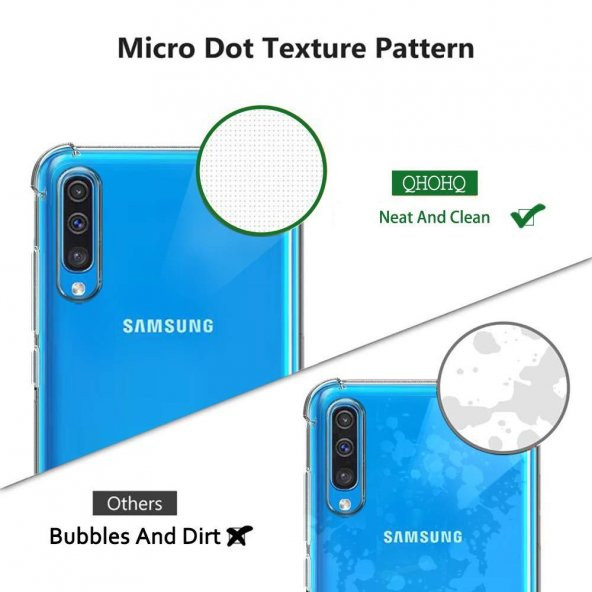 Samsung Galaxy A50 Kaliteli Darbelere Dayanıklı Şeffaf Kılıf - 6