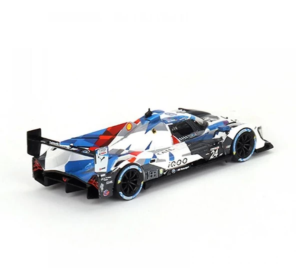 Mini GT 670 BMW M Hybrid V8 GTO #24 2023 IMSA Daytona 24 Hrs BMW M Team RLL Model Araba