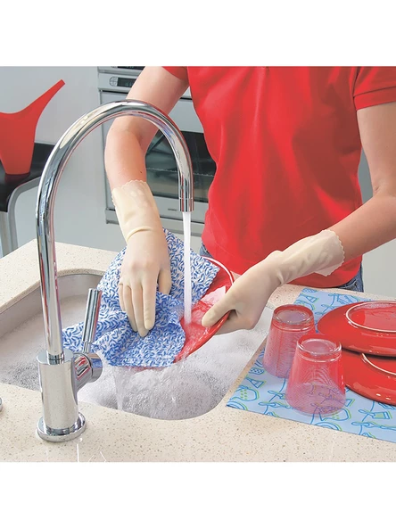 Vileda Sensitive Bulaşık Eldiveni Küçük Boy S/7 x 3 Adet - Resim 4