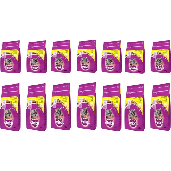 Tavuklu ve Sebzeli Kuru Kedi Maması 300 gr x 14 Adet