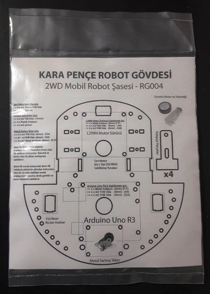 Kara Pençe - Robot Platformu Gövdesi - Resim 4