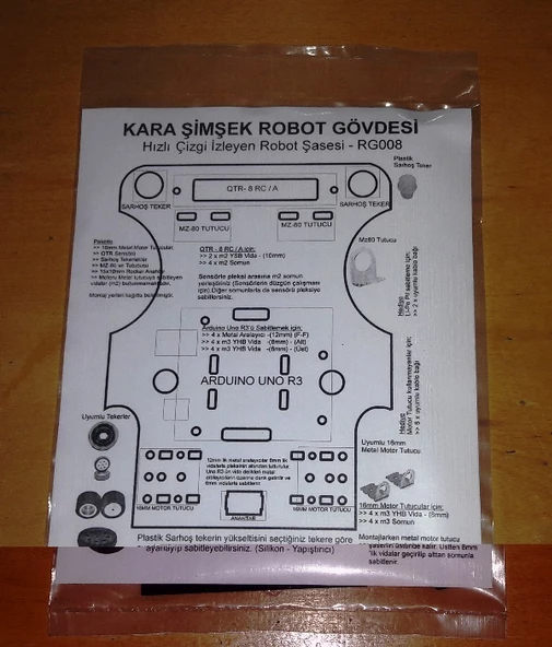 Kara Şimşek Robot Platformu Gövdesi - Resim 5