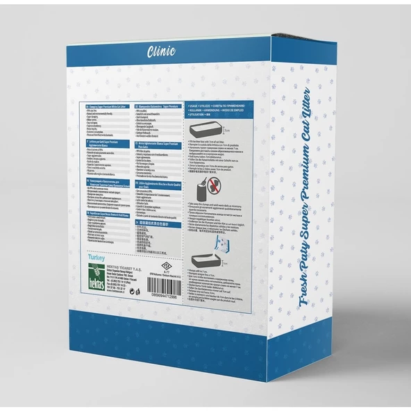 Fresh Paty Clinic Süper Emici Özellikli Topaklaşan Kedi Kumu 6 Lt 2 Adet - Resim 3