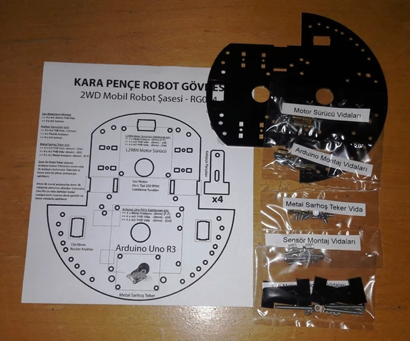 Kara Pençe - Robot Platformu Gövdesi - Resim 3