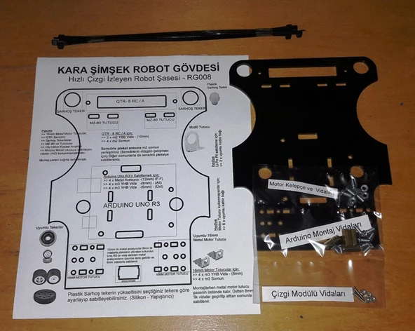 Kara Şimşek Robot Platformu Gövdesi - Resim 4