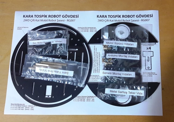 Kara Tospik - Robot Platformu Gövdesi - Resim 3