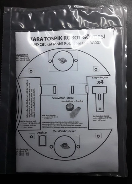 Kara Tospik - Robot Platformu Gövdesi - Resim 4