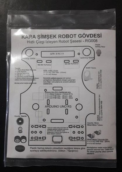 Kara Şimşek Robot Platformu Gövdesi - Resim 7
