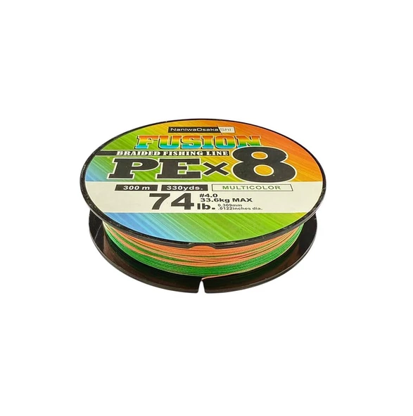 Naniwa Osaka Shi Fusion 8X PE Multicolor 300m İp Misina - 3