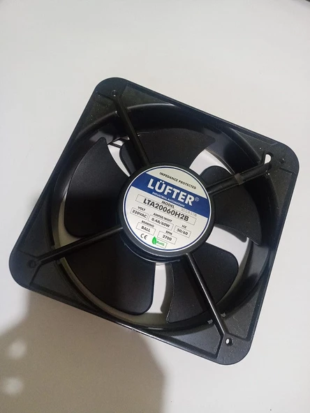 Lüfter Rulmanlı Aksial Fan 220V 220X220X60MM - 4