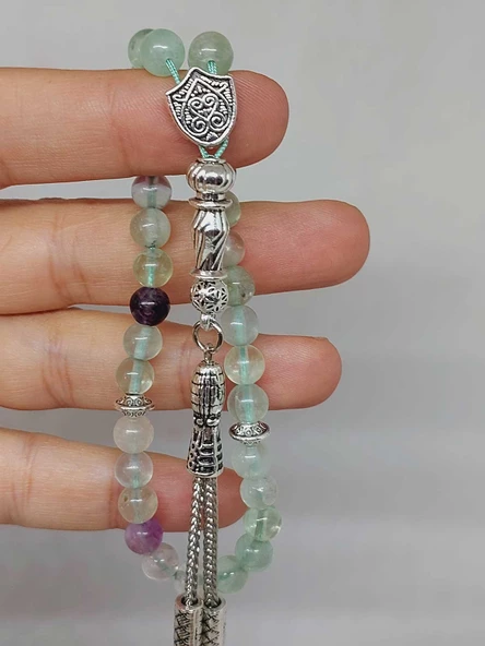 Florit Taşı 33lük Tesbih 6mm (1267) - Resim 2