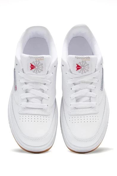 Reebok CLUB C DOUBLE 100008154 Unisex Sneaker Ayakkabı Beyaz 36-40 - Resim 5