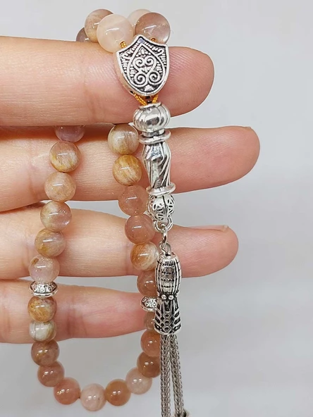 Güneş Taşı 33lük Tesbih 6mm (2940) - Resim 2