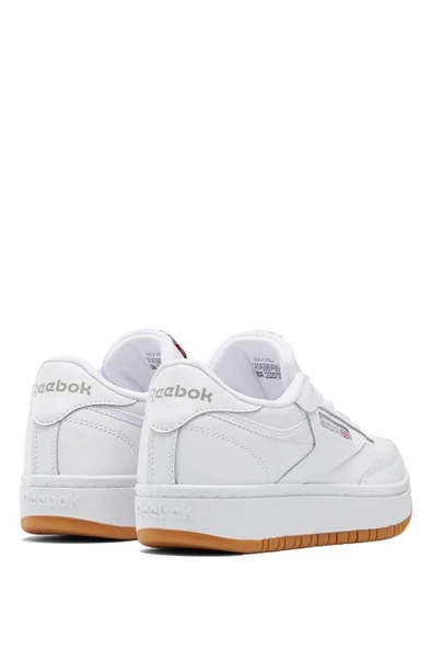 Reebok CLUB C DOUBLE 100008154 Unisex Sneaker Ayakkabı Beyaz 36-40 - Resim 3