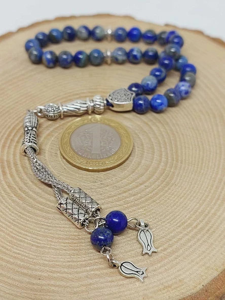 Lapis Taşı 33lük Tesbih 6mm (1920) - Resim 6