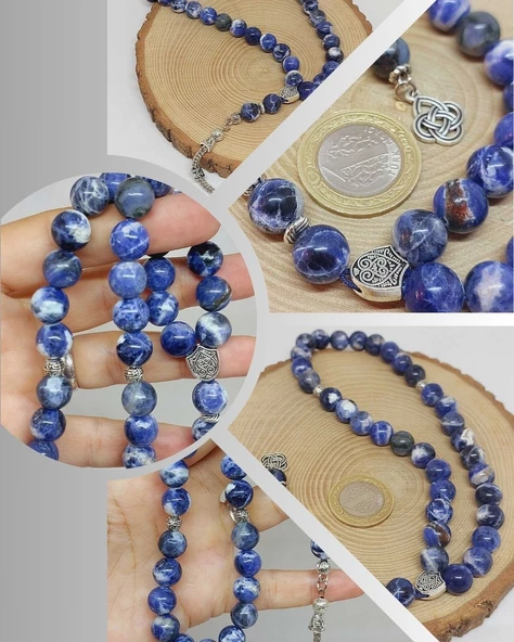 Sodalit Taşı Royal 33lük Tesbih 10mm (36000) ürün görseli