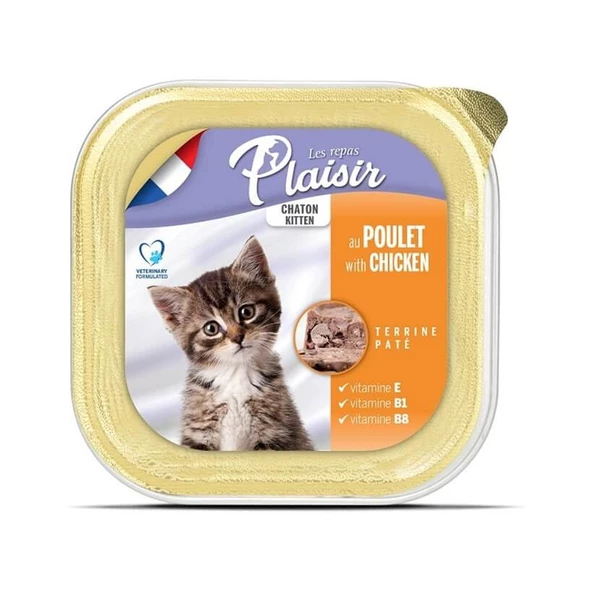 Plaisir Pate Ezme Yavru Kedi Konservesi 100 Gr
