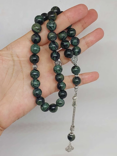 Serpantin (Yılan) Taşı 33lük Tesbih 10mm (23110) - Resim 6