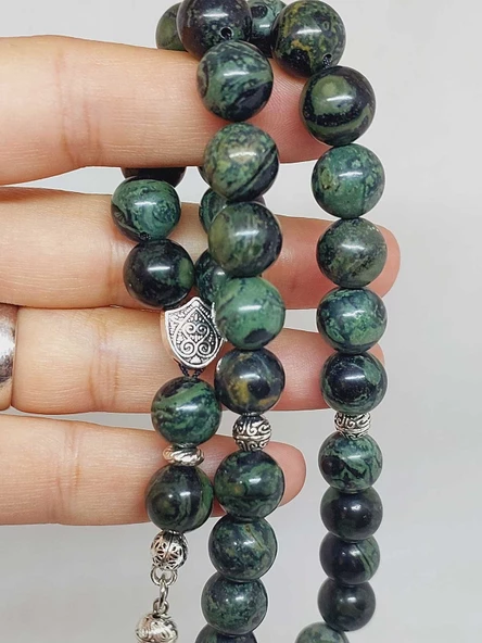 Serpantin (Yılan) Taşı 33lük Tesbih 10mm (23110) - Resim 2